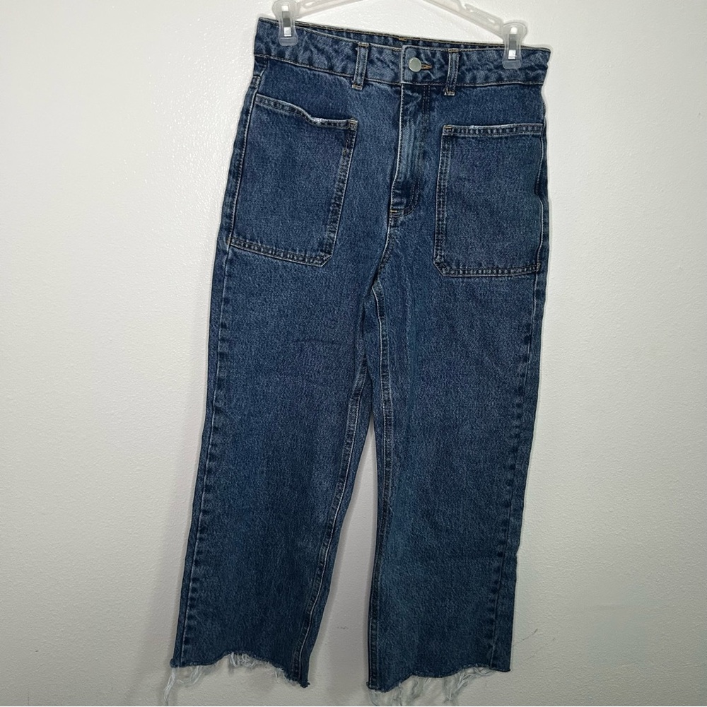 Mint Velvet distressed ankles big pockets jeans